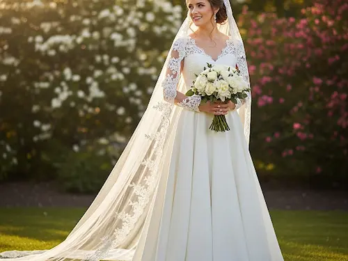 vestido de boda con estilo clasico