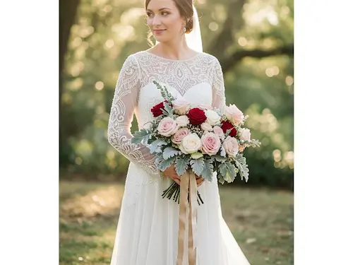 vestido de boda con estilo vintage
