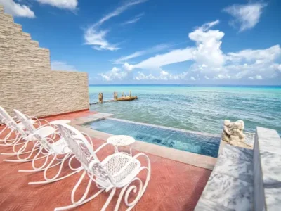 Villa Lamar à Santa Fe, Playa. Piscine, vue sur la mer et accès au canal
