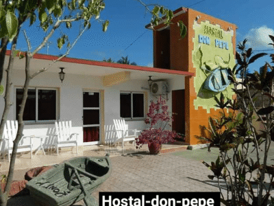 Hostal Don Pepe en Playa Larga. Casa cerca de la playa